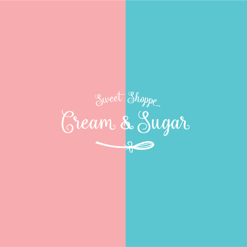 Cupcake logo with the title 'Logo concept for a candy shop'