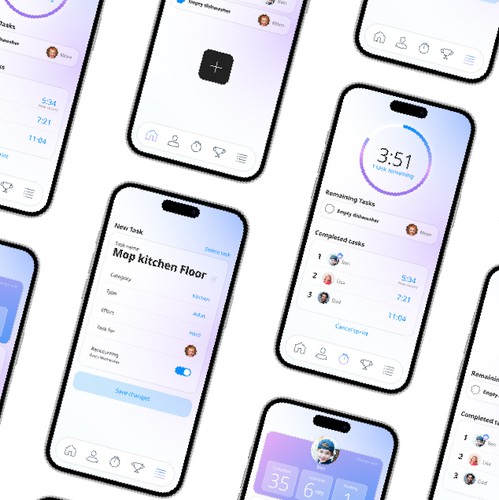 Android design with the title 'App design'