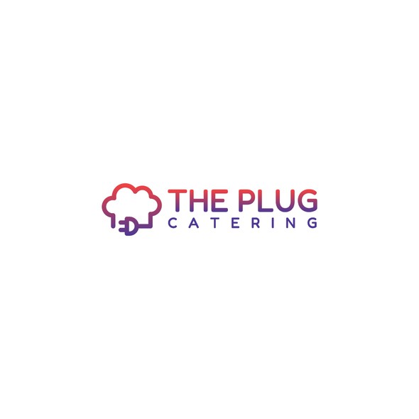 Outlet logo with the title 'Logo Design for The Plug Catering'