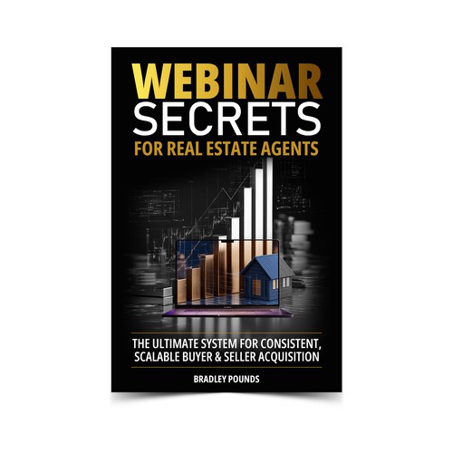 Professional book cover with the title 'Book Cover Webinar Secrets '
