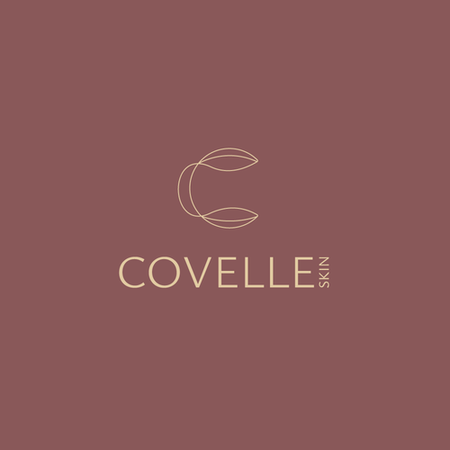 Skincare logo with the title 'covelle skin'