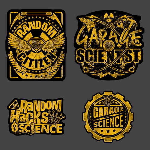 Science design with the title 'Stickers Design For Youtube Channel'