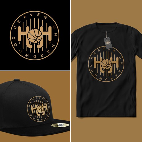 Snapback logo with the title 'Basketball Clothing logo'