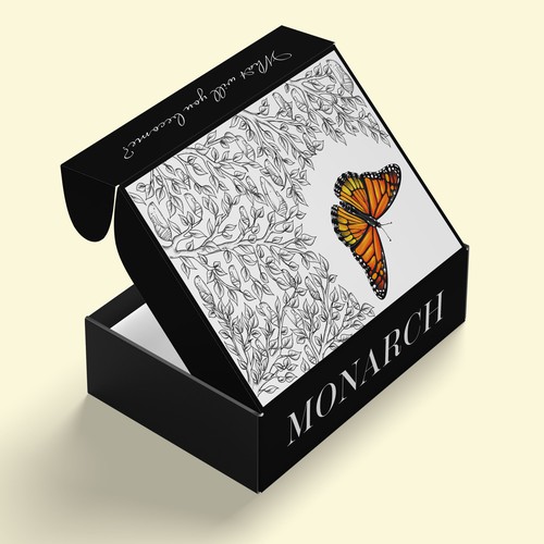 Luxury packaging with the title 'Packaging for luxury eyewear brand'