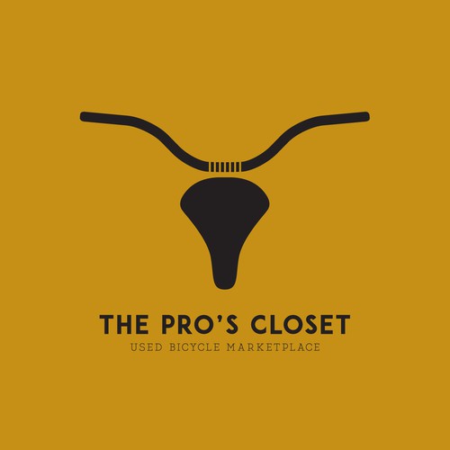Bike shop logo with the title 'THE PRO'S CLOSET - USED BICYCLE MARKETPLACE'