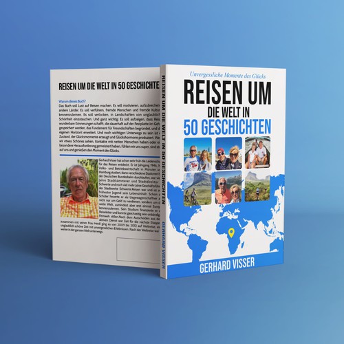 Mockup book cover with the title 'travel book'