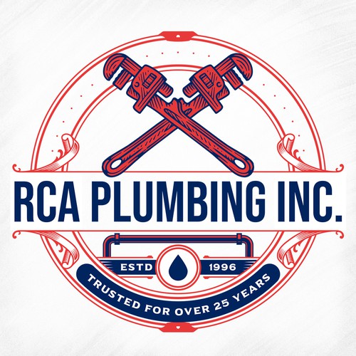 Plumbing design with the title 'RCA Plumbing Inc.'
