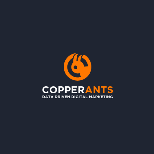 Corporate identity logo with the title 'Letter C and Ants'