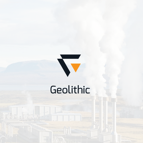Masculine design with the title 'Geolithic Geometric logo'