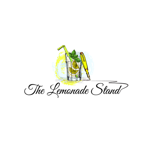 Lemon logo with the title 'A blog logo'