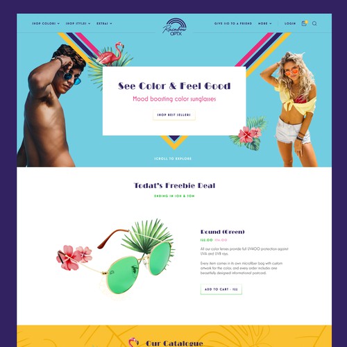 Grid design with the title 'Bold E-Commerce Landingg Page'