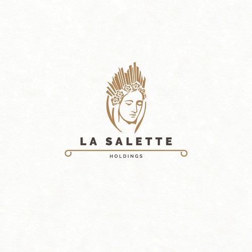 Lady design with the title 'La Salette holding company logo'