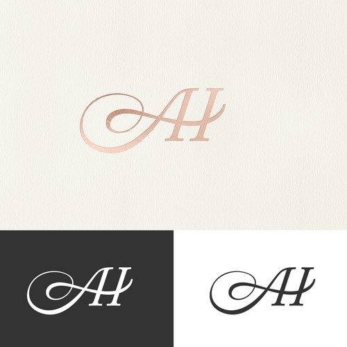 Wedding logo with the title 'Wedding monogram'