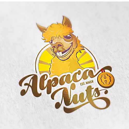 Food truck design with the title 'Alpaka nuts'