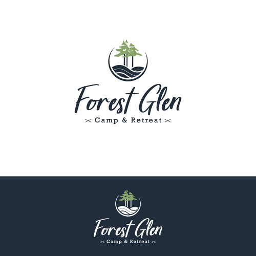 Camp logo with the title 'Forest Camp'