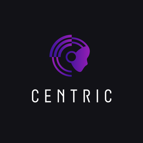 Artificial intelligence logo with the title 'CENTRIC Logo'