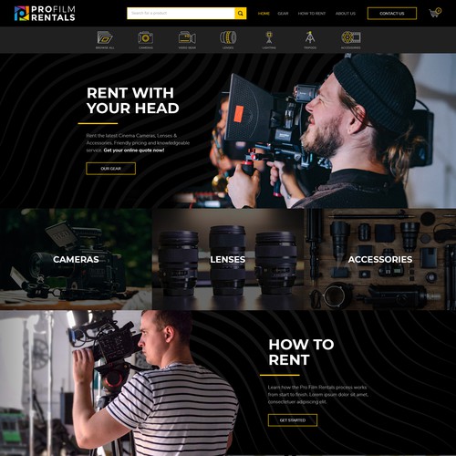 Bold website with the title 'Home Page Concept'