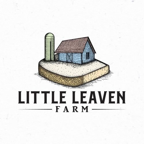 Bread logo with the title 'Farm Logo Design'