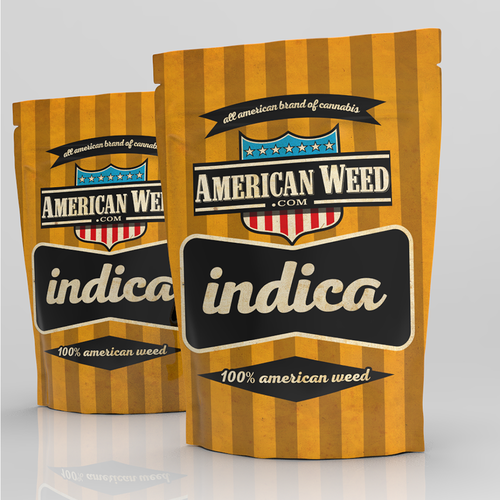 Weed packaging with the title 'American Weed'