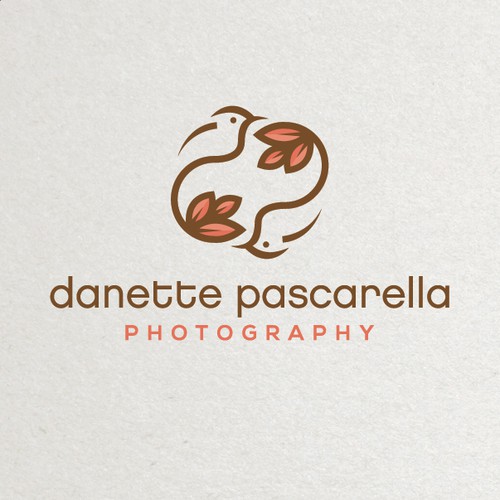 Bird design with the title 'Monogram and birds for photographer'