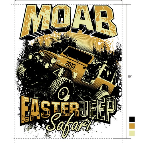 Safari design with the title 'Event Tee Shirt Design for Annual Event'