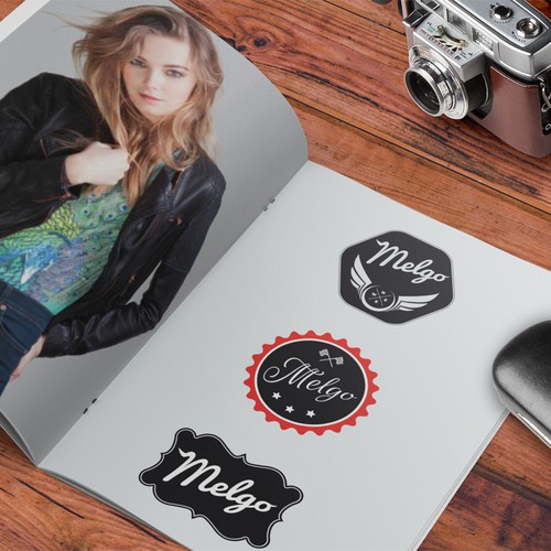 Mode design with the title 'Crée un logo pour une marque de blouson féminin en cuir - domaine : Moto'