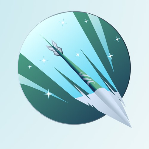 Badge artwork with the title 'Set ARROW stickers'