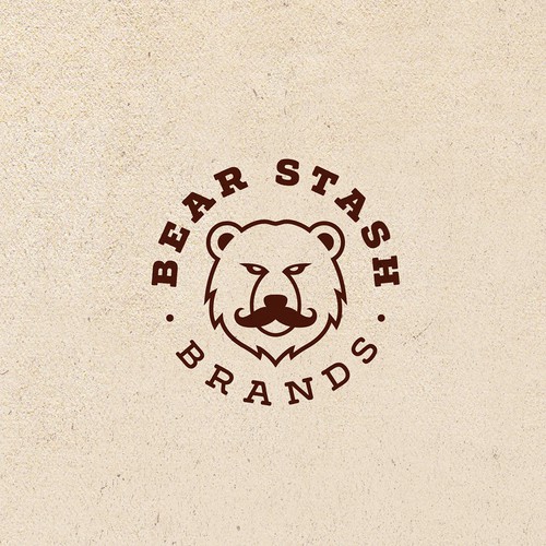 Leather design with the title 'Bear Stash Brands'