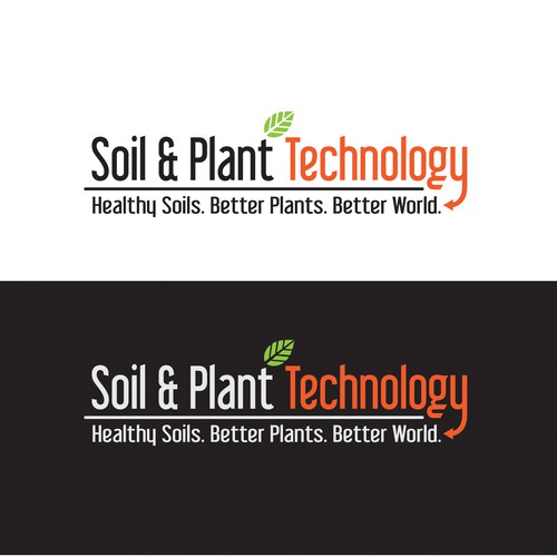 Soil logo with the title 'Help grow a better world with a Logo Design for Soil & Plant Technology.'
