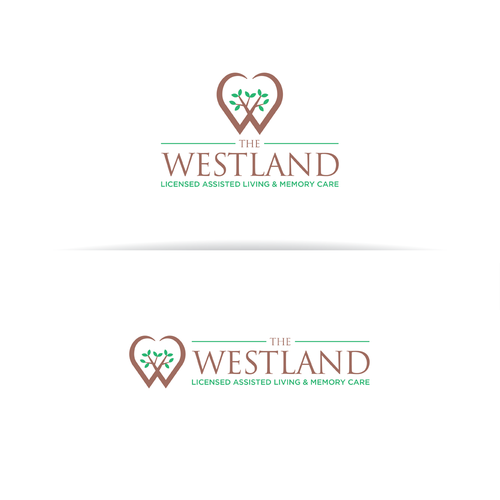 Motherhood logo with the title 'The Westland - elderly care logo design'
