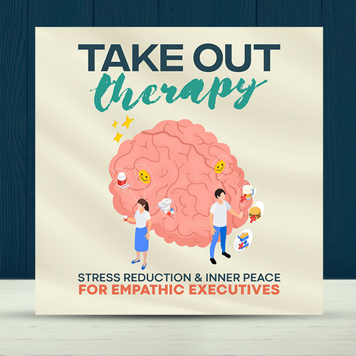 Stress design with the title 'Therapy Podcast Artwork 2'