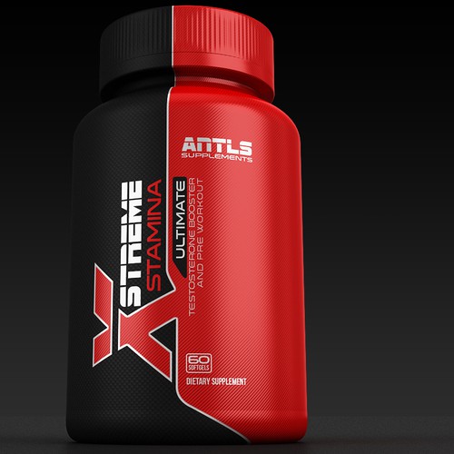 Sports label with the title 'xtreme stamina'