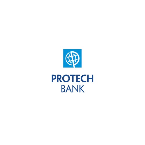 P brand with the title 'Finalist for Protect Bank, an international bank'