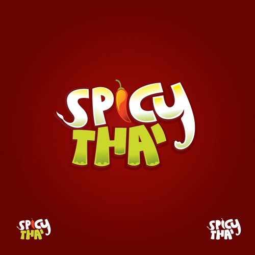Font logo with the title 'Spicy Thai'