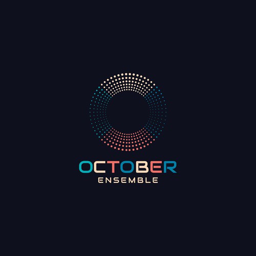 Theater logo with the title 'October Ensemble Logo Design'