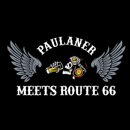 Logo with the title 'Bikers bar'