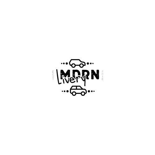 Car logo with the title 'MDRN Livery'