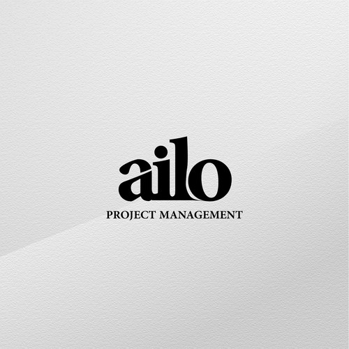 Conceptual brand with the title 'Logo for Ailo Project Management'