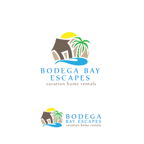 Holiday logo with the title 'Bodega Bay Escapes needs a new logo!'