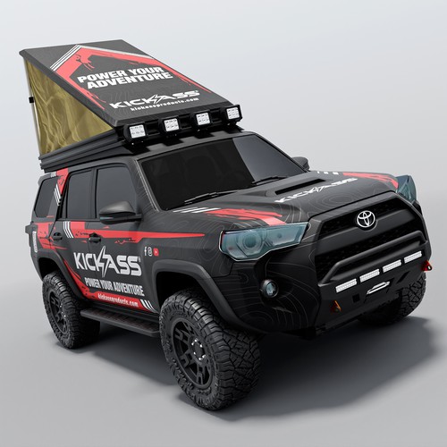 Kickass design with the title 'KickAss Products Toyota 4Runner wrap design'