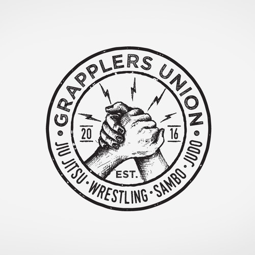 Stamp logo with the title 'Logo concept '