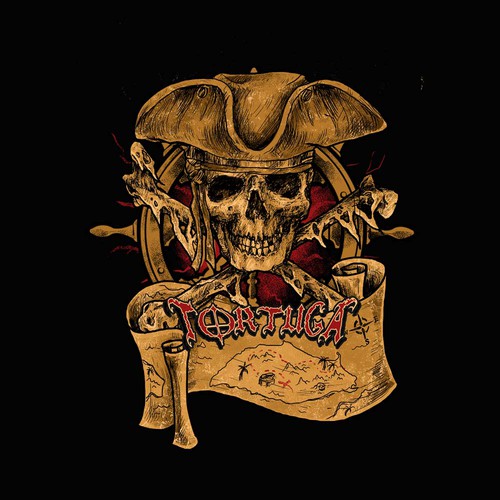 Pirate design with the title 'tortuga pirates'