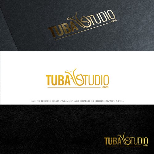 Music studio design with the title 'Logo for TubaStudio.com'