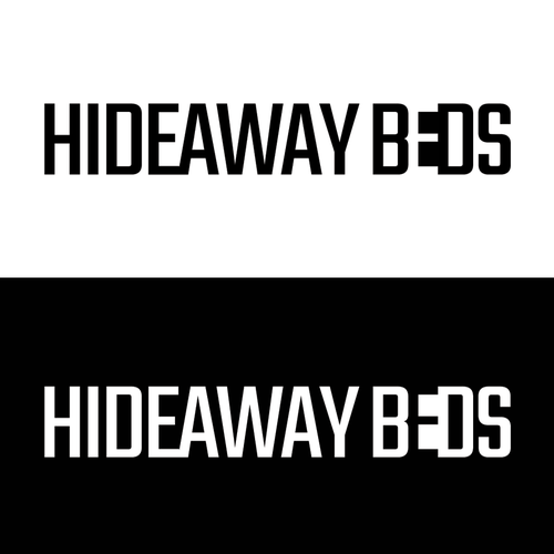 Bed design with the title 'Space saving company'