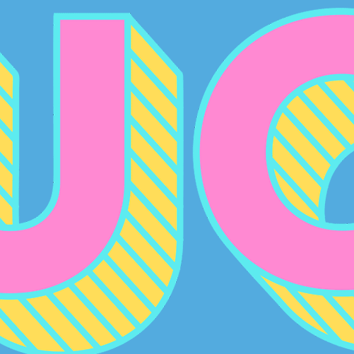 90s design with the title 'LUCY bar logo and animation'