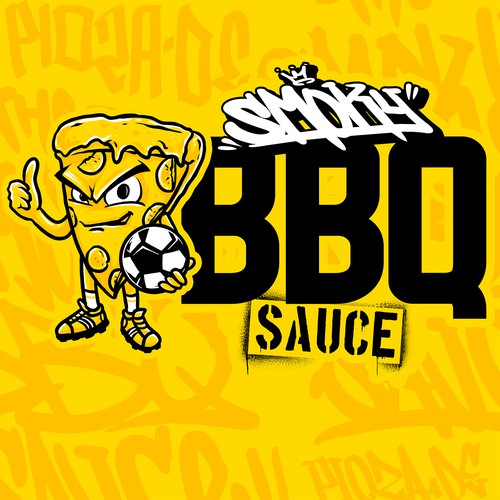 Soccer artwork with the title 'pizza soccer boy '