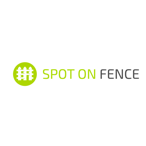 Fence design with the title 'Logo for Spot On Fence'
