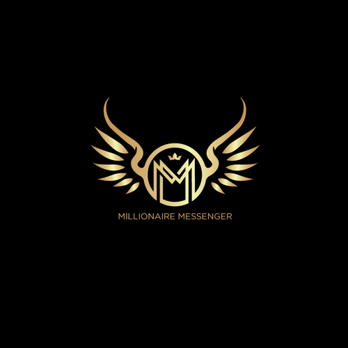 Motivational logo with the title 'Millionaire Messenger'