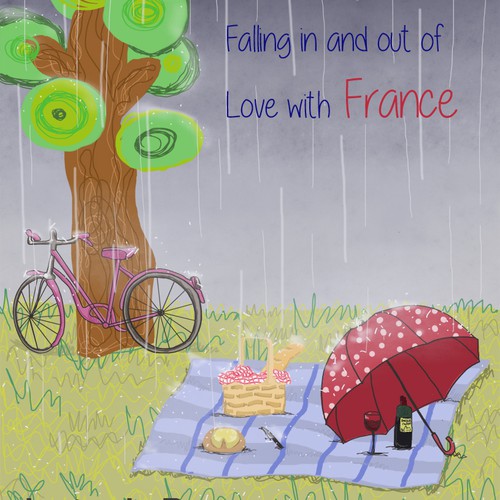 Cute book cover with the title 'Cover book design '