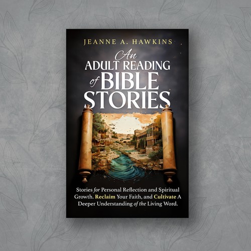 Bible book cover with the title 'Bible Stories Book Cover Contest'